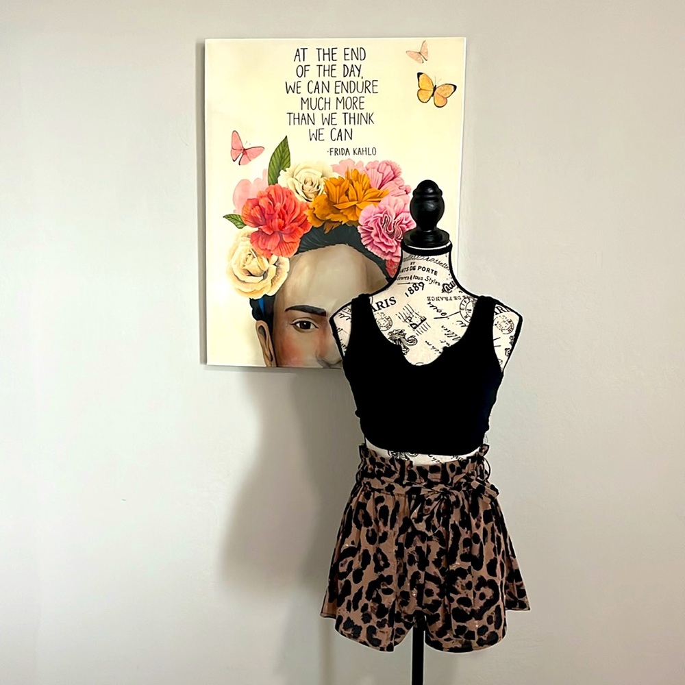 Shein Shorts animal print